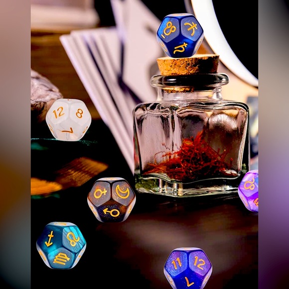 Amiven Other - 6 sets (of 3) Astrological/Divination Dice